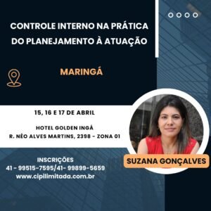 CONTROLE INTERNO NA PRÁTICA: DO PLANEJAMENTO À ATUAÇÃO - MARINGÁ